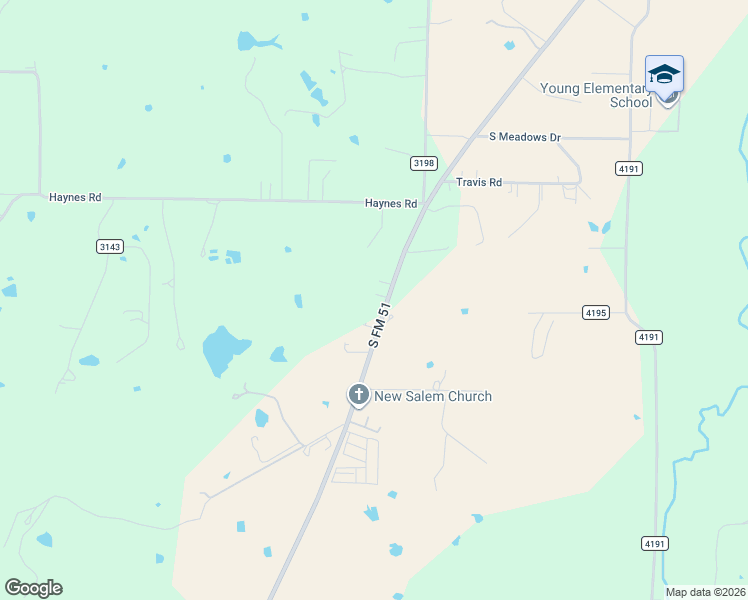 map of restaurants, bars, coffee shops, grocery stores, and more near 4192 Farm to Market 51 in Decatur