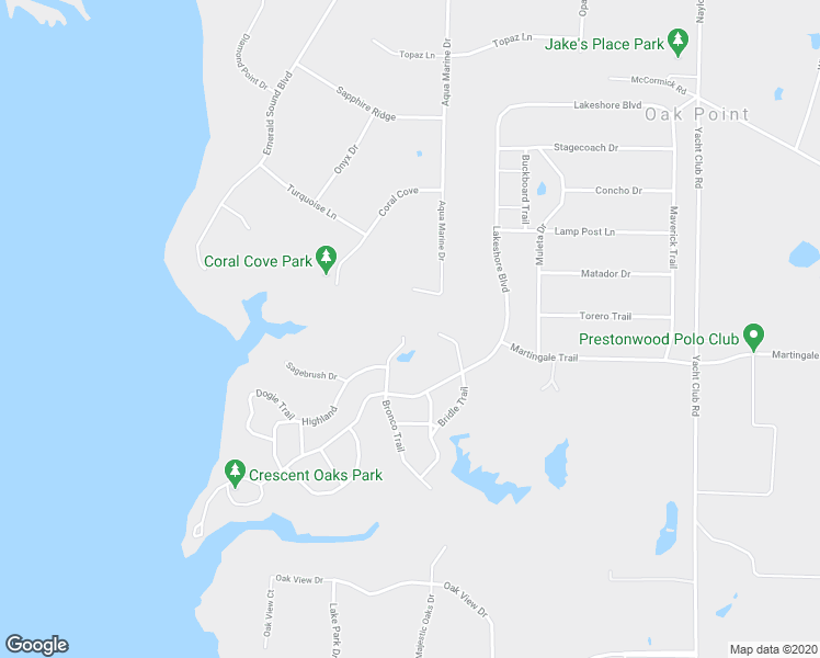 map of restaurants, bars, coffee shops, grocery stores, and more near 301 Bronco Trail in Little Elm