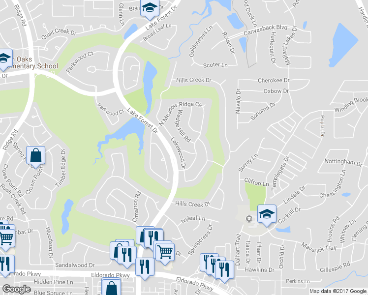 map of restaurants, bars, coffee shops, grocery stores, and more near 1118 Lakewood Drive in McKinney
