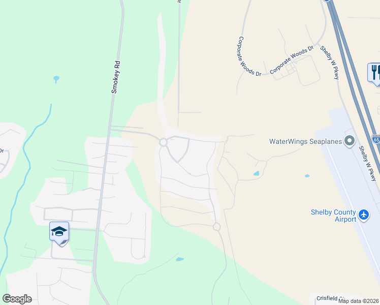 map of restaurants, bars, coffee shops, grocery stores, and more near 1008 Greenhead Drive in Alabaster