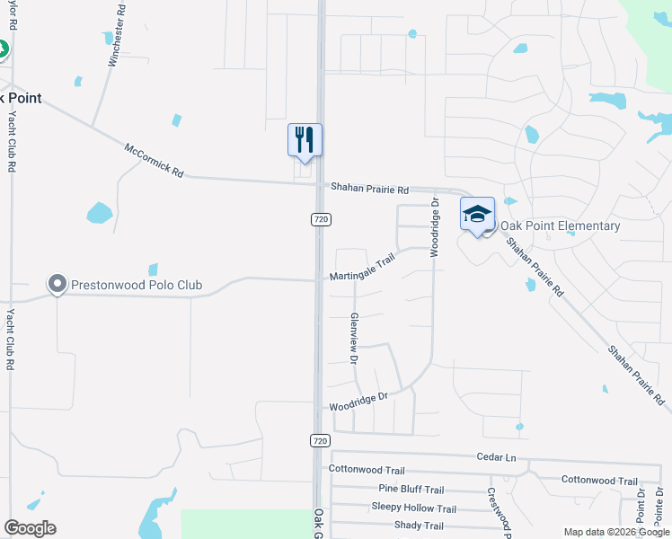 map of restaurants, bars, coffee shops, grocery stores, and more near 290 Wilmette Avenue in Oak Point
