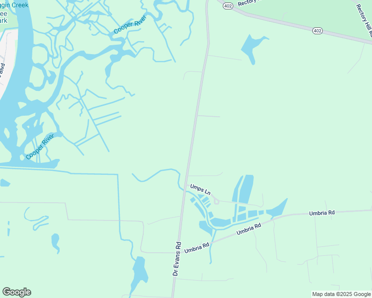 map of restaurants, bars, coffee shops, grocery stores, and more near 1175 Doctor Evans Road in Moncks Corner