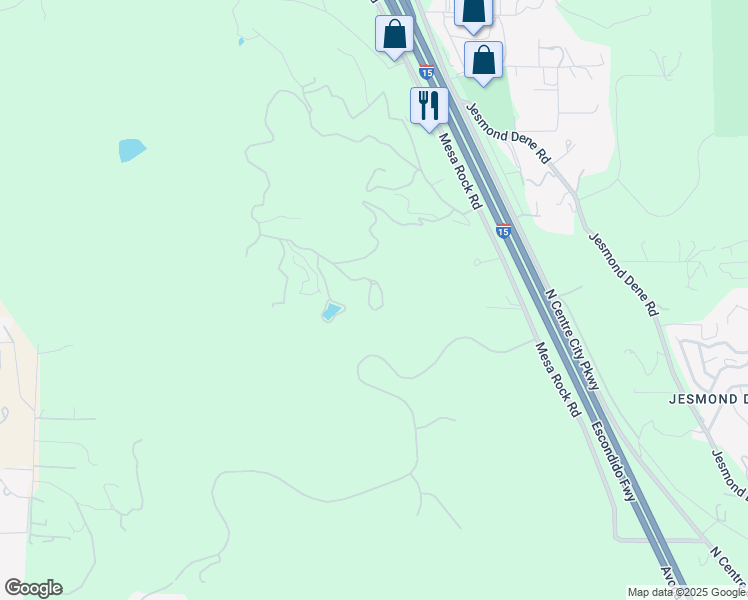map of restaurants, bars, coffee shops, grocery stores, and more near 1444 Windsong Lane in Escondido