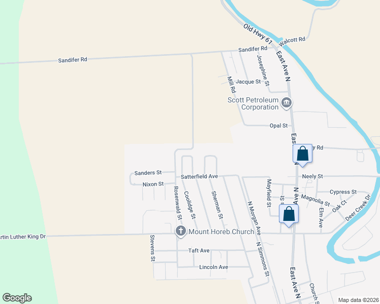 map of restaurants, bars, coffee shops, grocery stores, and more near 3011 West Mark Drive in Hollandale