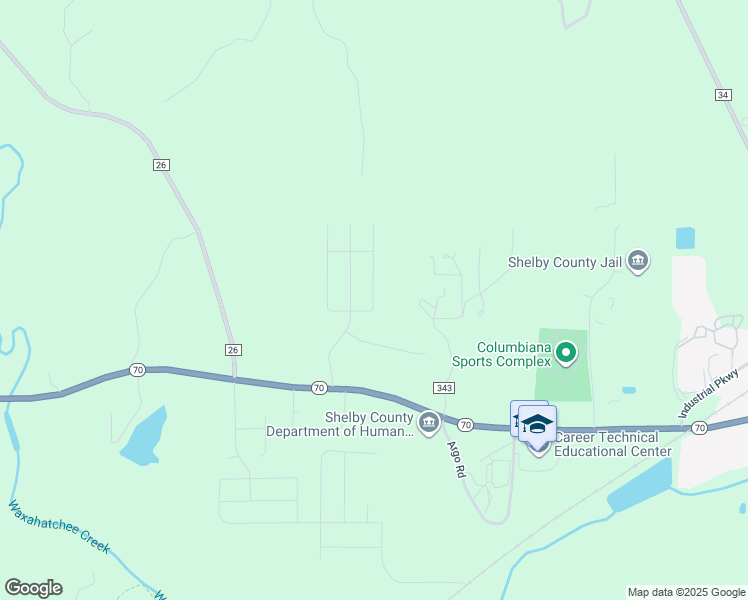 map of restaurants, bars, coffee shops, grocery stores, and more near 427 Saddlewood Cove in Columbiana