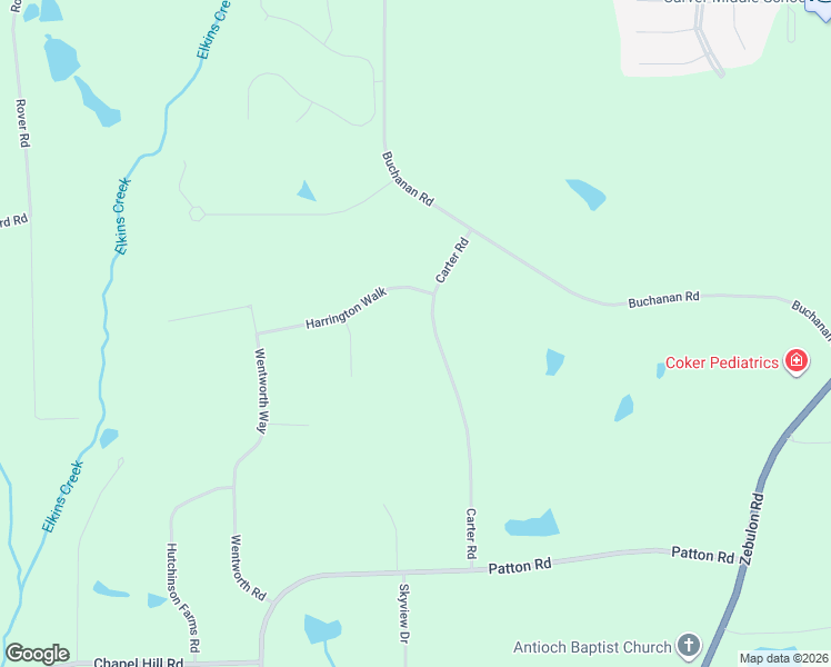 map of restaurants, bars, coffee shops, grocery stores, and more near 551 Carter Road in Griffin