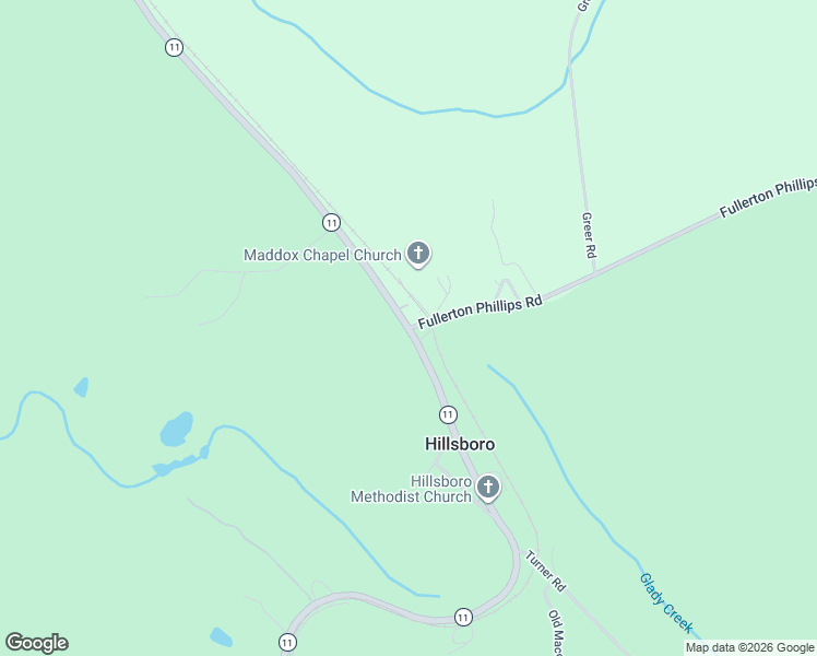 map of restaurants, bars, coffee shops, grocery stores, and more near 2297 State Highway 11 in Hillsboro