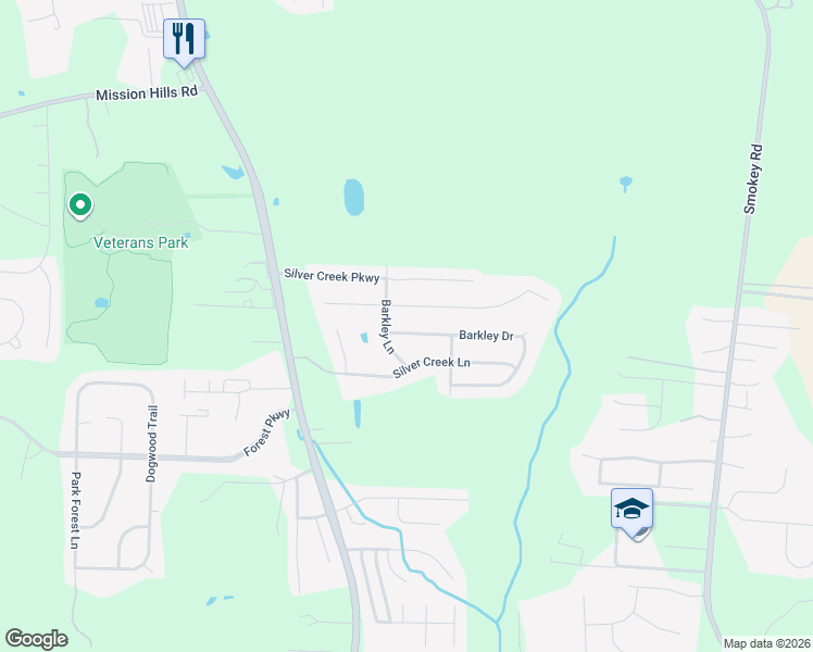 map of restaurants, bars, coffee shops, grocery stores, and more near 809 Barkley Drive in Alabaster