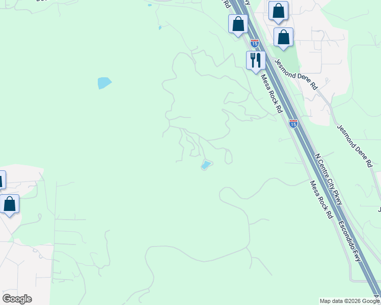 map of restaurants, bars, coffee shops, grocery stores, and more near 1252 Rancho Luiseno Road in Escondido