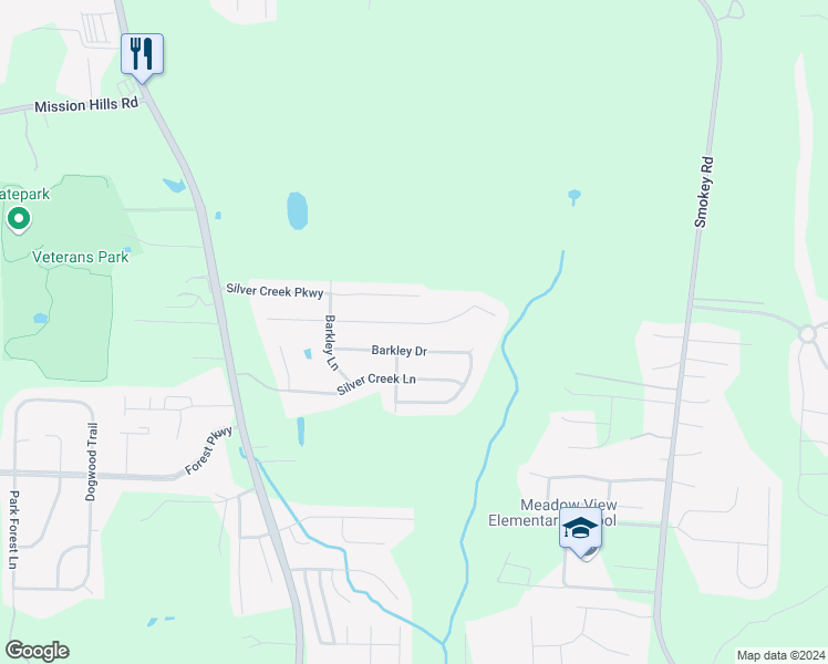 map of restaurants, bars, coffee shops, grocery stores, and more near 645 Barkley Circle in Alabaster