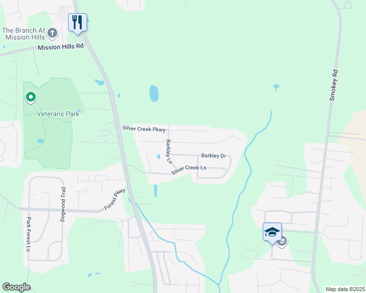 map of restaurants, bars, coffee shops, grocery stores, and more near 677 Barkley Circle in Alabaster