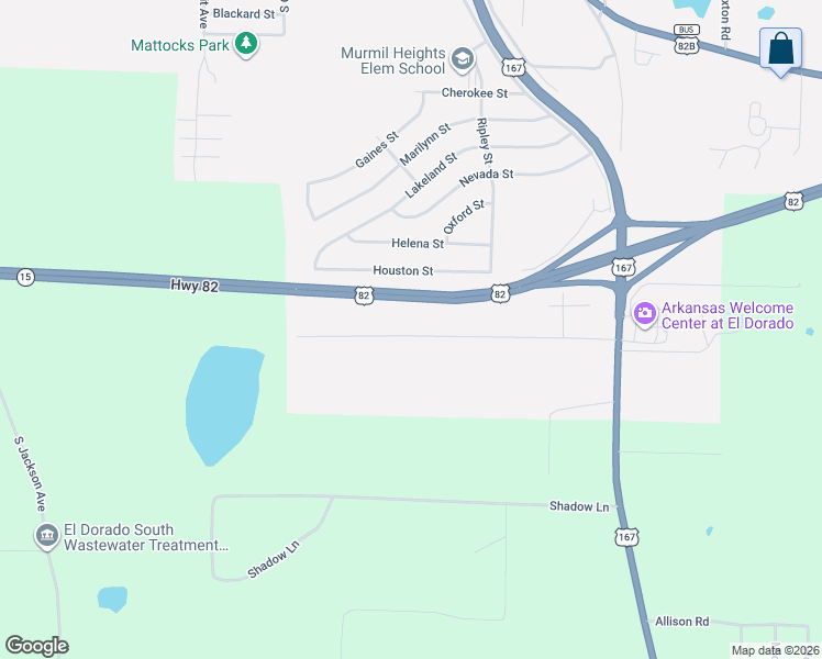 map of restaurants, bars, coffee shops, grocery stores, and more near 518 Sunset Road in El Dorado
