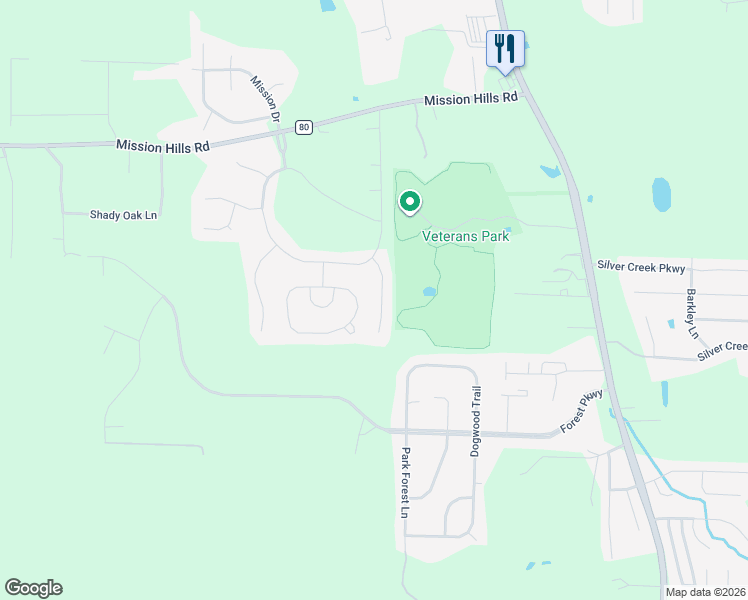 map of restaurants, bars, coffee shops, grocery stores, and more near 112 Seams Way in Alabaster