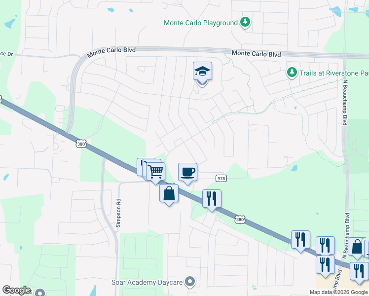map of restaurants, bars, coffee shops, grocery stores, and more near 1413 Orchid Drive in Princeton