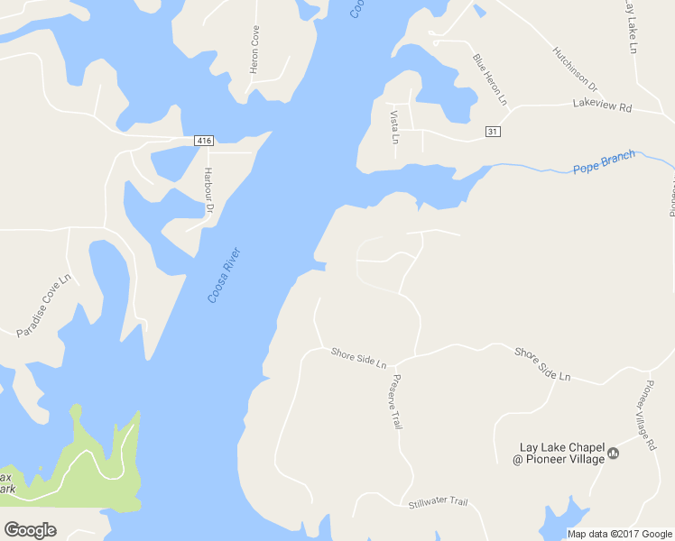 map of restaurants, bars, coffee shops, grocery stores, and more near 351 Boathouse Circle in Sylacauga