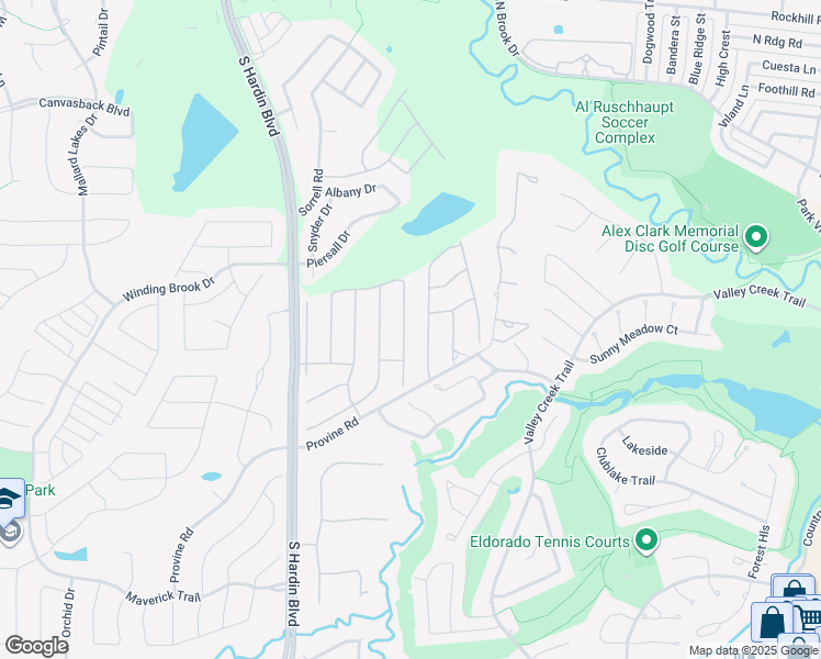 map of restaurants, bars, coffee shops, grocery stores, and more near 1405 Brimwood Dr in McKinney