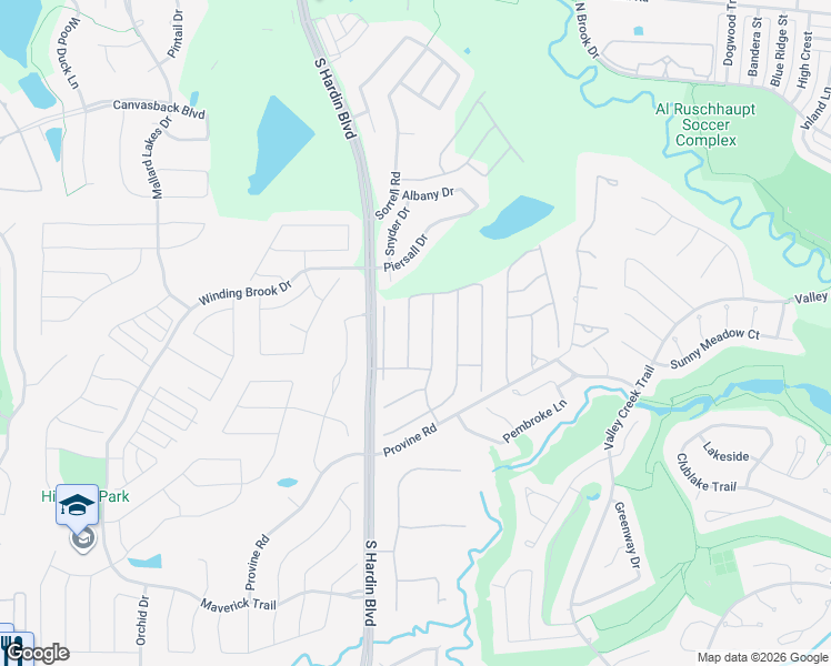 map of restaurants, bars, coffee shops, grocery stores, and more near 1321 Winston Drive in McKinney