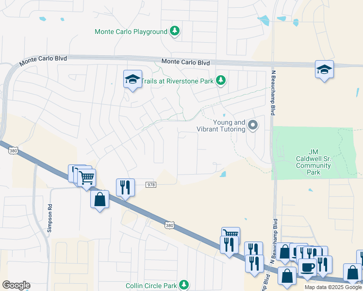 map of restaurants, bars, coffee shops, grocery stores, and more near 2510 Greenfield Acres in Princeton