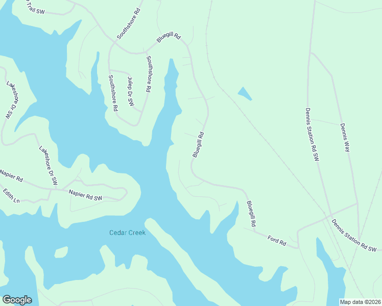 map of restaurants, bars, coffee shops, grocery stores, and more near 105 Shoreline Court in Eatonton