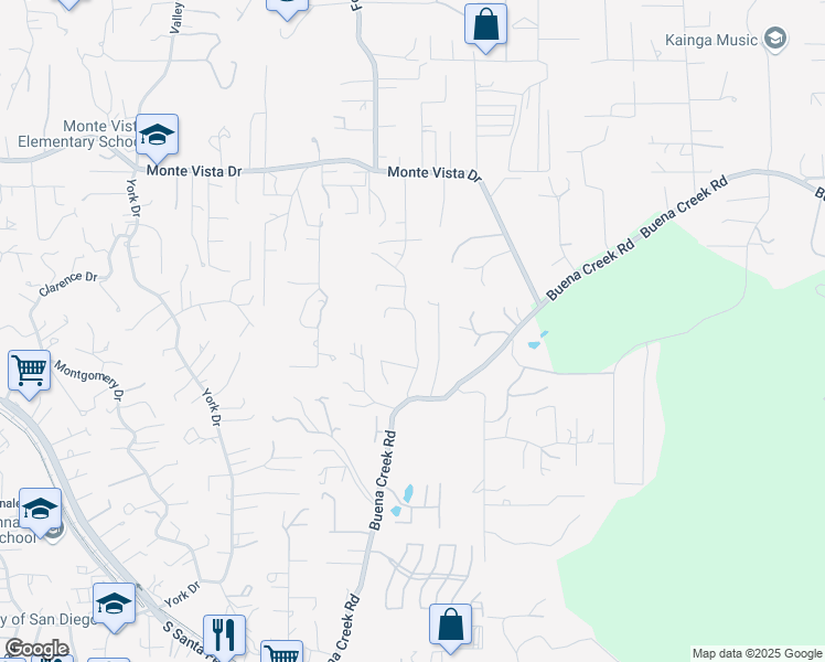 map of restaurants, bars, coffee shops, grocery stores, and more near 2252 Buena Creek Road in Vista