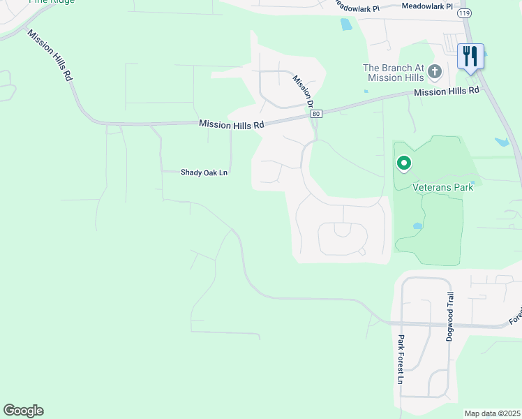 map of restaurants, bars, coffee shops, grocery stores, and more near 529 Wynlake Court in Alabaster