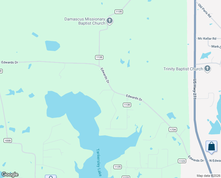 map of restaurants, bars, coffee shops, grocery stores, and more near 3159 Edwards Drive in Mount Pleasant