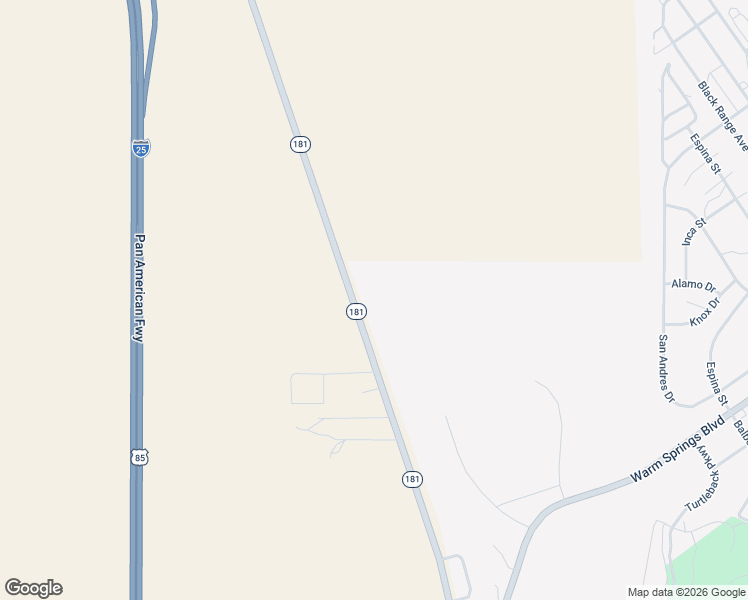 map of restaurants, bars, coffee shops, grocery stores, and more near New Mexico 181 in Truth or Consequences