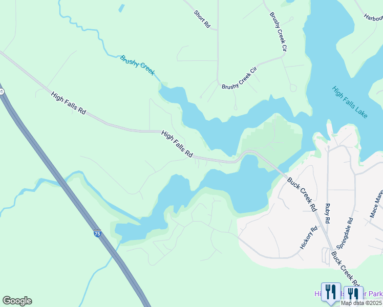 map of restaurants, bars, coffee shops, grocery stores, and more near 649 Buck Creek Road in Jackson
