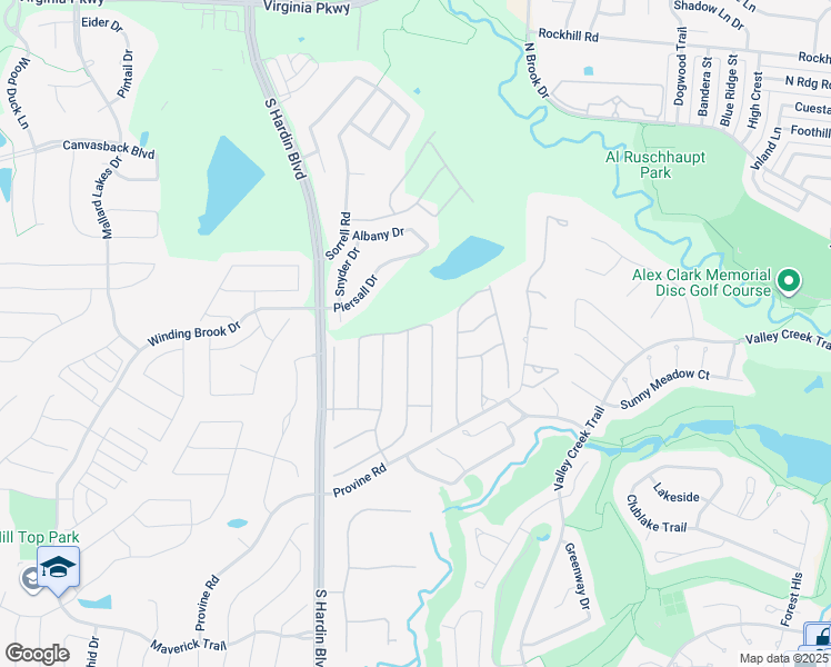 map of restaurants, bars, coffee shops, grocery stores, and more near 1300 Timberline Drive in McKinney