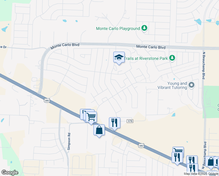 map of restaurants, bars, coffee shops, grocery stores, and more near 2016 Forest Meadow Drive in Princeton