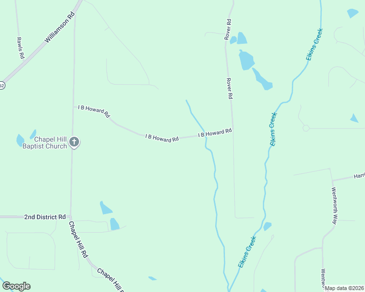 map of restaurants, bars, coffee shops, grocery stores, and more near 135-165 I B Howard Road in Williamson
