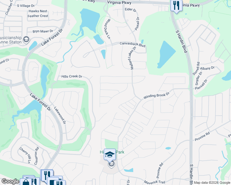map of restaurants, bars, coffee shops, grocery stores, and more near 1008 Sonoma Drive in McKinney