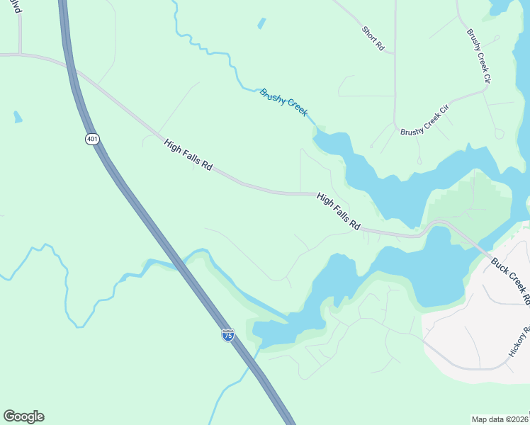 map of restaurants, bars, coffee shops, grocery stores, and more near 991 High Falls Road in Jackson