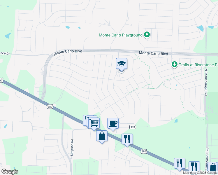 map of restaurants, bars, coffee shops, grocery stores, and more near 2049 Meadow View Drive in Princeton