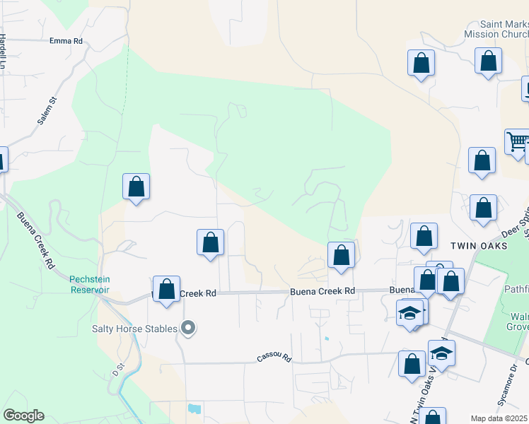 map of restaurants, bars, coffee shops, grocery stores, and more near 635 Becky Lane in San Marcos