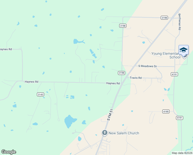 map of restaurants, bars, coffee shops, grocery stores, and more near 200 County Road 3170 in Decatur