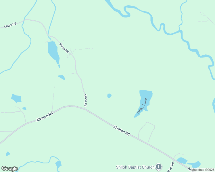 map of restaurants, bars, coffee shops, grocery stores, and more near 2135 Moss Road in Gay