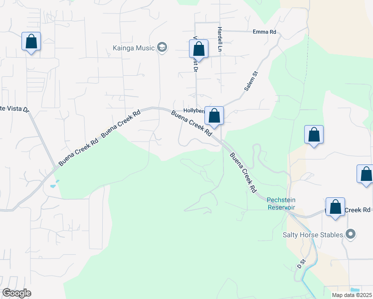 map of restaurants, bars, coffee shops, grocery stores, and more near 3325 Sagewood Hills Road in Vista