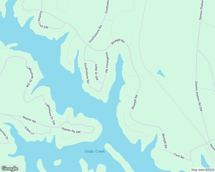 map of restaurants, bars, coffee shops, grocery stores, and more near 131 Southshore Road in Eatonton