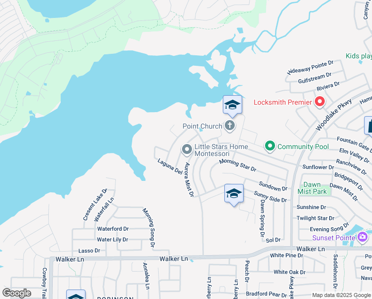 map of restaurants, bars, coffee shops, grocery stores, and more near 3004 Baybreeze Drive in Little Elm