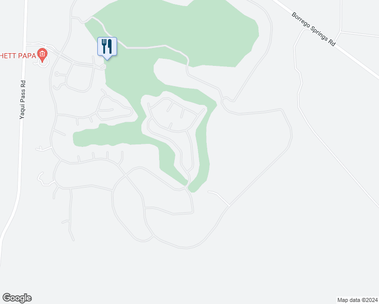 map of restaurants, bars, coffee shops, grocery stores, and more near 2905 Fonts Point Drive in Borrego Springs