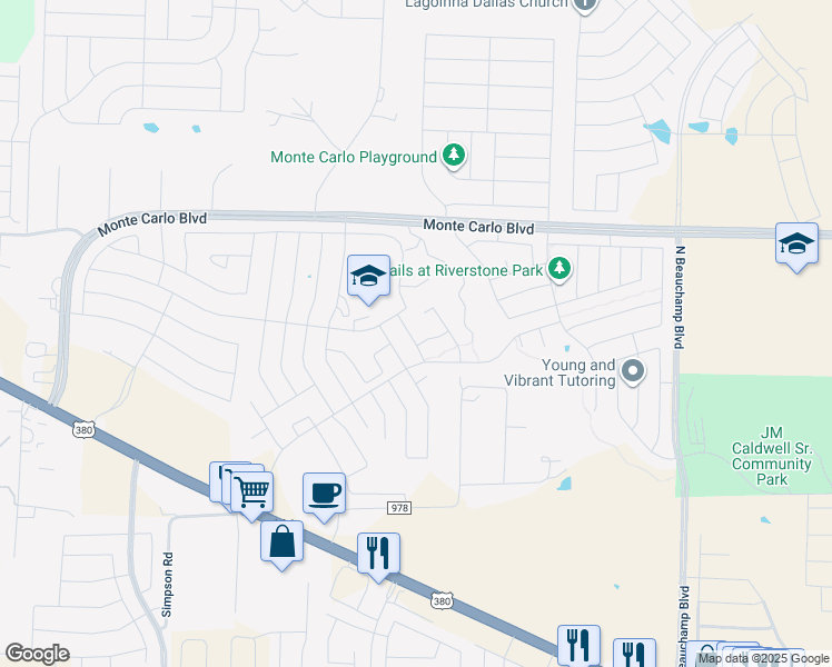 map of restaurants, bars, coffee shops, grocery stores, and more near 1104 Meadow Side Drive in Princeton