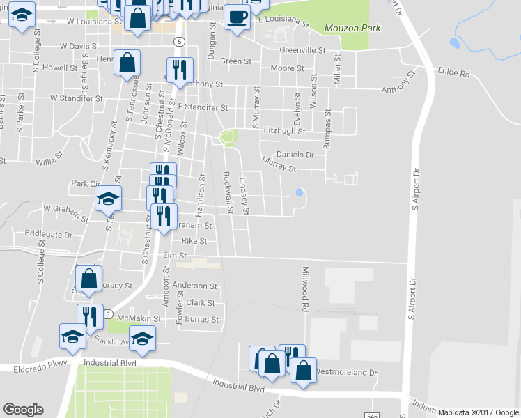 map of restaurants, bars, coffee shops, grocery stores, and more near 908 Maples Avenue in McKinney