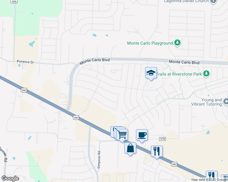 map of restaurants, bars, coffee shops, grocery stores, and more near 141 Prairie View Dr in Princeton