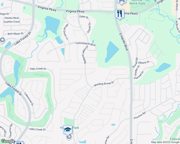 map of restaurants, bars, coffee shops, grocery stores, and more near 4008 Oxbow Drive in McKinney