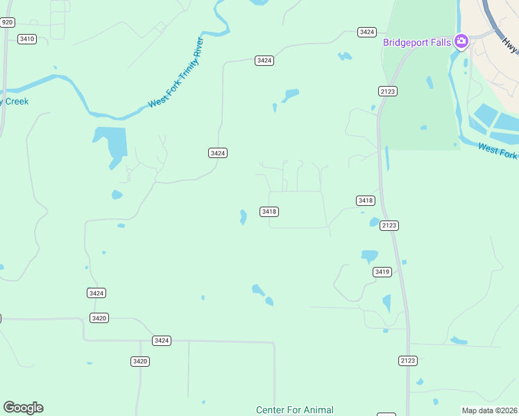 map of restaurants, bars, coffee shops, grocery stores, and more near 321 County Road 3418 in Bridgeport