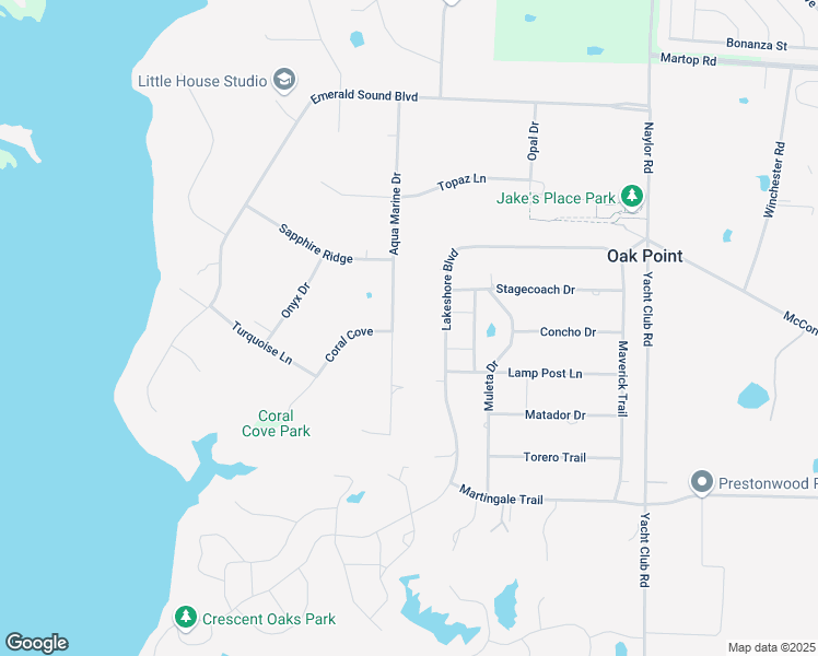map of restaurants, bars, coffee shops, grocery stores, and more near 360 Aquamarine Drive in Little Elm