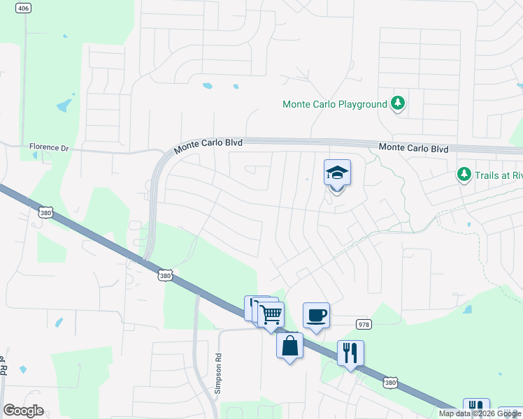 map of restaurants, bars, coffee shops, grocery stores, and more near 141 Prairie View Drive in Princeton