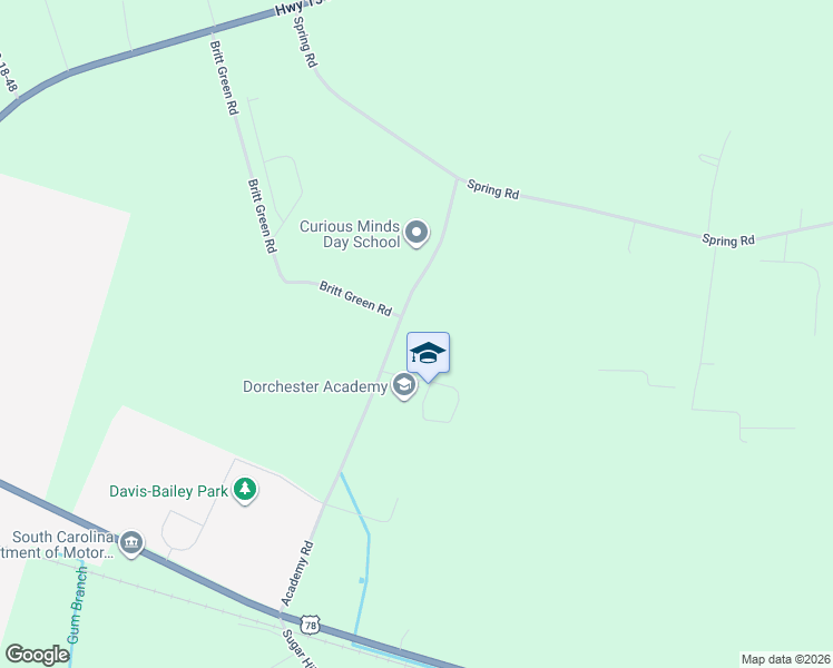 map of restaurants, bars, coffee shops, grocery stores, and more near 280 Academy Road in Saint George