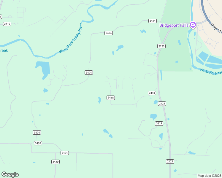 map of restaurants, bars, coffee shops, grocery stores, and more near 147 County Road 3418 in Bridgeport